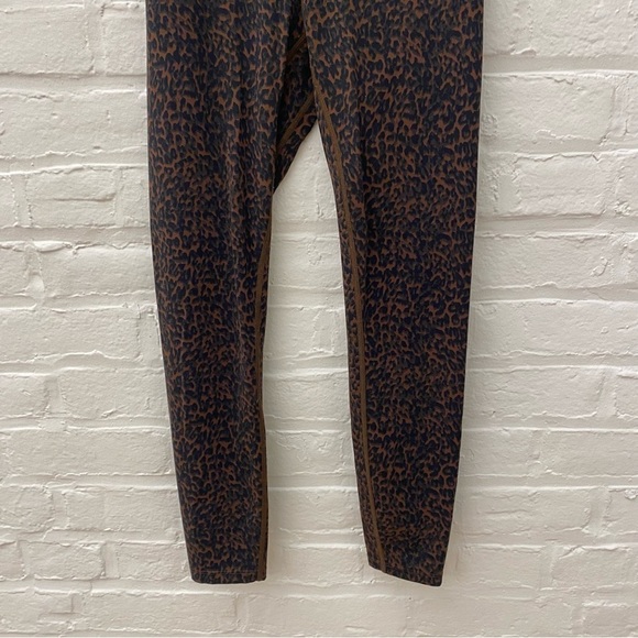 Varley || Let’s Move High Rise Leggings Bronze Distorted Cheetah Brown Small - Picture 5 of 10
